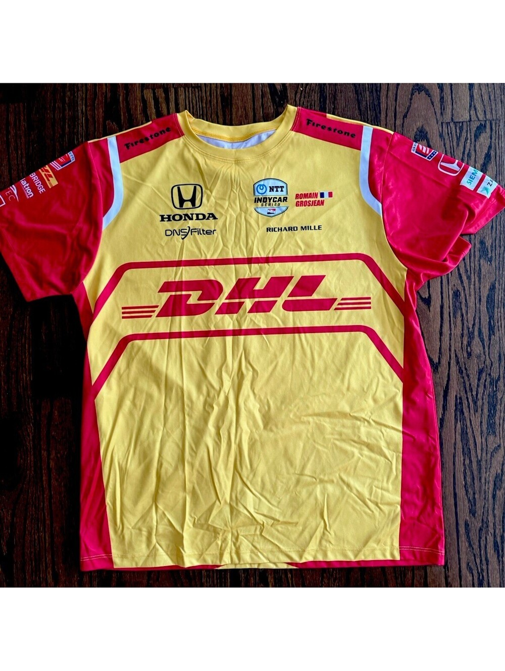 Romain Grosjean #28 DHL Andretti IndyCar Jersey Men’s L Racing Shirt 2023
